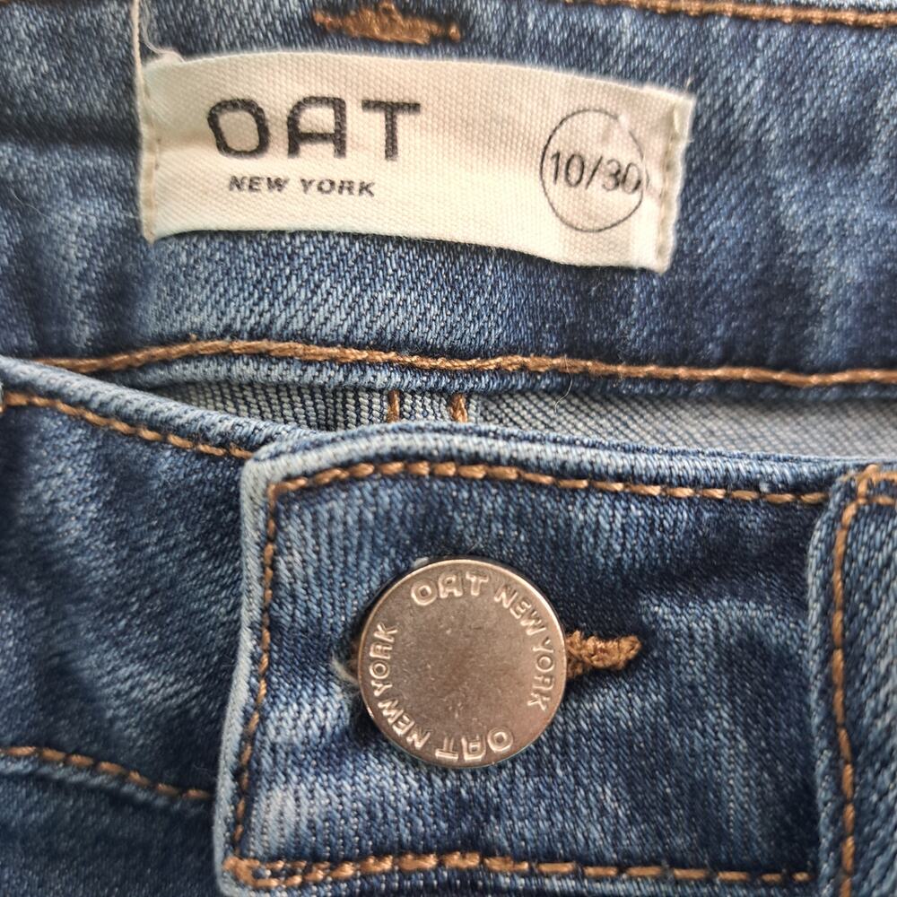 OAT New York Ultra-Wide-Leg High-Rise Crop Jeans Size 10 / 30 - Picture 5 of 9
